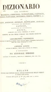 Tapa de [Dictionnaire des termes de m©♭decine.] Dizionario dei termini di medicina, chirurgia, etc