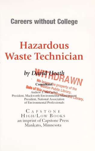 Tapa de Hazardous waste technician