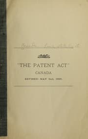 Tapa de "The patent act"