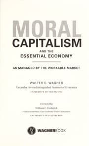 Tapa de Moral capitalism and the essential economy