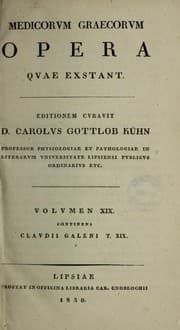Tapa de Claudii Galeni opera omnia