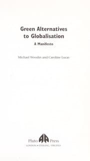 Tapa de GREEN ALTERNATIVES TO GLOBALISATION: A MANIFESTO