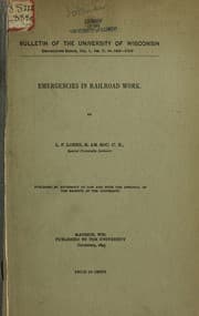 Tapa de Emergencies in railroal work