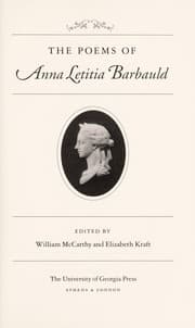 Tapa de The poems of Anna Letitia Barbauld