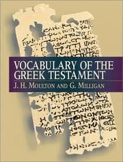 Tapa de Vocabulary of the Greek New Testament