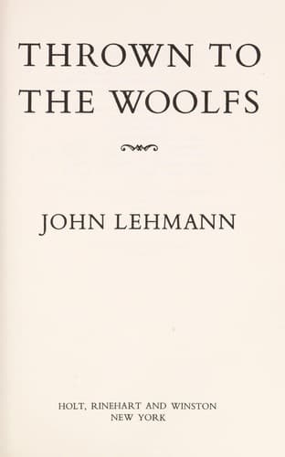 Tapa de Thrown to the Woolfs