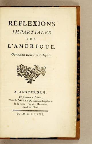 Tapa de Réflexions impartiales sur l'Amérique