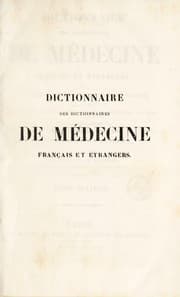 Tapa de Dictionnaire des dictionnaires de m©♭decine fran©ʹais et ©♭trangers ... contenant l'analyse des meilleurs articles qui ont paru ... dans les diff©♭rens dictionnaires et les trait©♭s sp©♭ciaux les plus importans ...