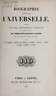 Tapa de Biographie portative universelle