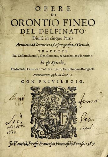Tapa de Opere di Orontio Fineo del Delfinato