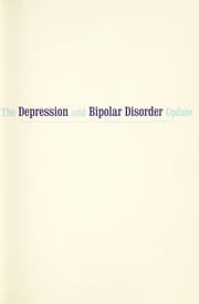 Tapa de The depression and bipolar disorder update