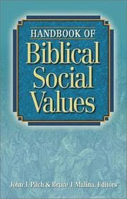 Tapa de Handbook of biblical social values