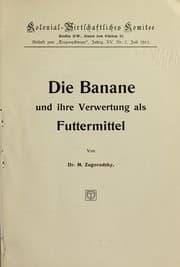 Tapa de Die Banane und ihre Verwertung als Futtermittel