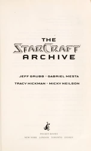 Tapa de The Starcraft archive