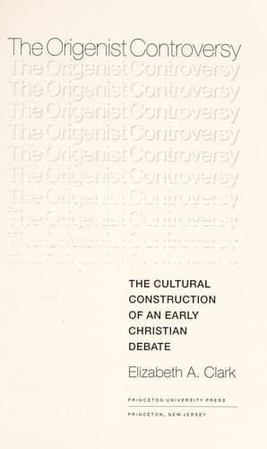 Tapa de The Origenist controversy