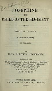 Tapa de Josephine, the child of the regiment, or the fortune of war, a musical comedy, in two acts