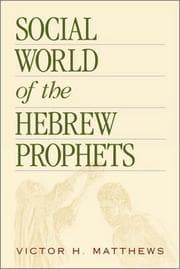 Tapa de Social world of the Hebrew prophets