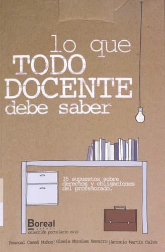 Tapa de Lo que todo docente debe saber