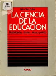 Tapa de Ciencia de la educacion posibilidades limites abuso politico