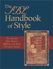 Tapa de The SBL handbook of style