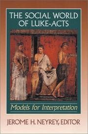 Tapa de The Social World of Luke-Acts