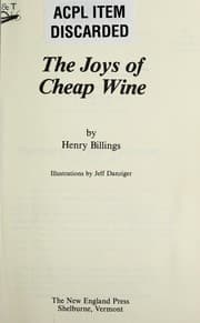 Tapa de The joys of cheap wine