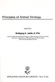 Tapa de Principles of animal virology