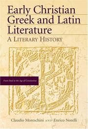 Tapa de Early Christian Greek and Latin literature