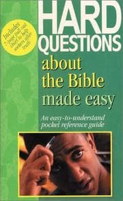 Tapa de Hard questions about the Bible made easy