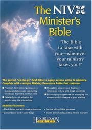 Tapa de Ministers Bible (NIV Black)