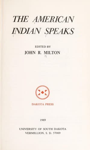 Tapa de The American Indian speaks