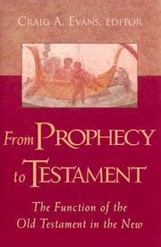 Tapa de From PROPHECY to TESTAMENT