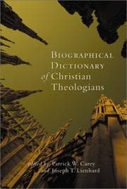 Tapa de Biographical dictionary of Christian theologians