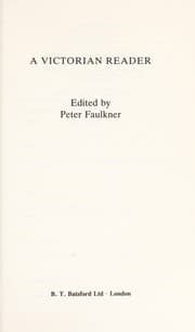 Tapa de A Victorian Reader (Key Documents in Literary Criticism)