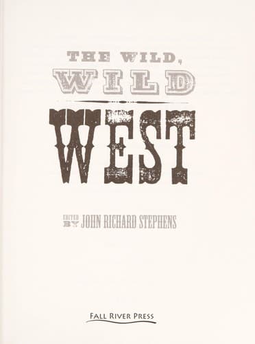 Tapa de The wild, wild West