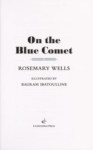 Tapa de On the Blue Comet