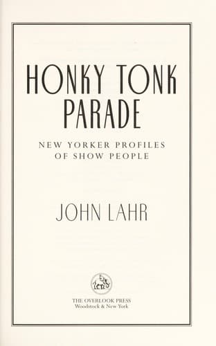 Tapa de Honky tonk parade