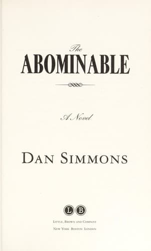 Tapa de The Abominable
