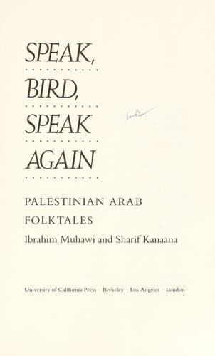 Tapa de Speak, Bird, Speak Again