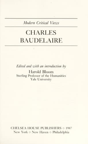 Tapa de Charles Baudelaire