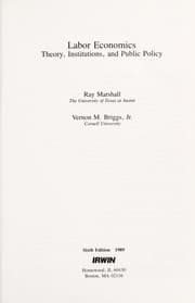 Tapa de Labor economics