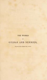 Tapa de The works of Gildas and nennius