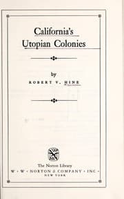 Tapa de California's utopian colonies