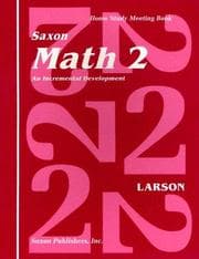 Tapa de Saxon Math 2