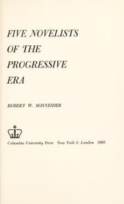 Tapa de Five novelists of the progressive era