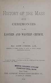 Tapa de A history of the Mass