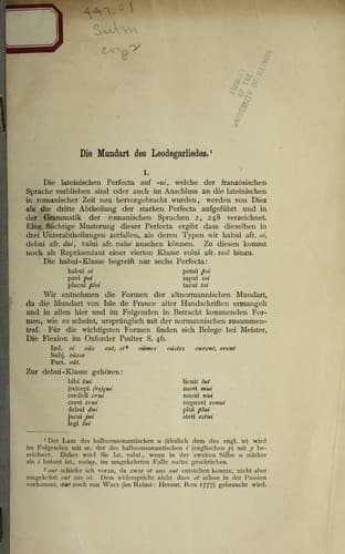 Tapa de Die mundart des leodegarliedes