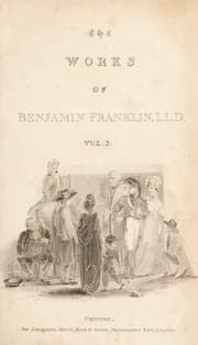 Tapa de The complete works, in philosophy, politics and morals of the late Dr. Benjamin Franklin