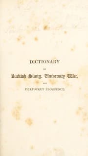 Tapa de Lexicon balatronicum. A dictionary of buckish slang, university wit, and pickpocket eloquence