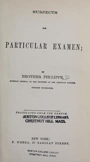 Tapa de Subjects for particular examen